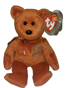 Juguete de peluche Ty Beanie Baby I LOVE ARIZONA the Bear (exclusivo del estado) 8,5" nuevo como nuevo - Imagen 1 de 8