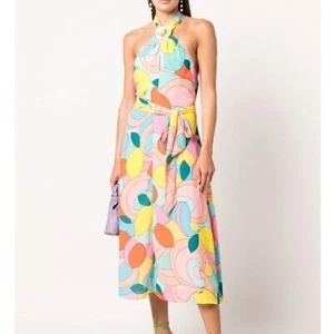 Staud The Kai Kleid in Citrus Kaleidoscope - Bild 1 von 9