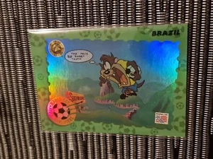 1994 Upper Deck World Cup USA 94 World Cup Looney Tunes #Q7 Brazil HOLO Taz rare - Picture 1 of 2