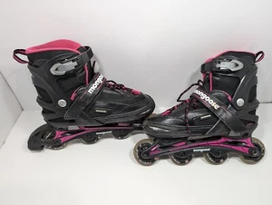 Mongoose Girls MG-078G Black & Pink Roller Skates Size 5-8 ABEC 5 Wheels - Picture 1 of 5
