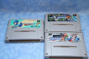 Mega Man 7 Mega Man X2 X3 snes Capcom Nintendo Japan Limited - Picture 1 of 10
