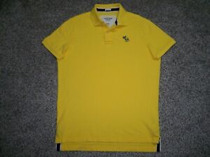 Men's NWOT ABERCROMBIE & FITCH Muscle Polo 2XL MAIZE w/A&F Logo