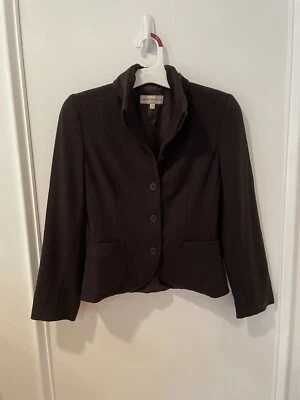 Chaqueta de traje de lana vintage Emporio Armani para mujer talla 2 marrón Foto 1 de 4