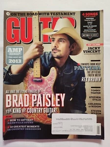 2013 May GUITAR WORLD Brad Paisley Sheet Music 4 Different Songs (CP82) - Picture 1 of 3