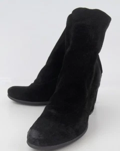 Stivaletti donna Seychelles EU 38 neri scamosciati tacco aderente zip scarpe 1237 - Foto 1 di 9