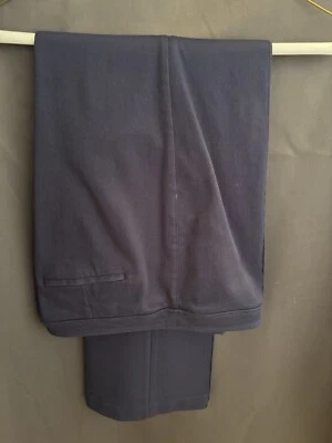 Pantalones elásticos de pierna acampanada Nine West azul marino para mujer pantalones de vestir grandes Foto 1 de 3