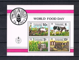 Tansania 1982 Block 30 FAO/Welterhahrung/Traktor postfrisch - Picture 1 of 1