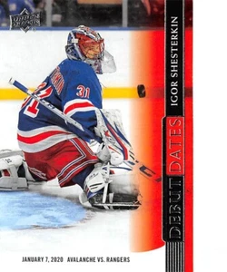 2020-21 Upper Deck Debut Dates #DD3 Igor Shesterkin - Bild 1 von 2