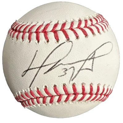 David Ortiz Autographed Official Major League Baseball Red Sox JSA - Image 1 of 3