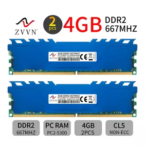 ZVVN 8GB kit 2x4GB DDR2 667MHz PC2-5300U 240Pin DIMM intel Desktop PC Memory RAM - Picture 1 of 10