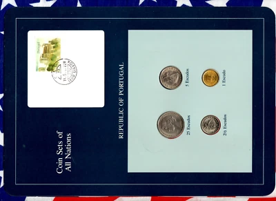 Coin Sets of All Nations Portugal w/card 1981 - 1984 UNC Letria stamp - Image 1 of 2