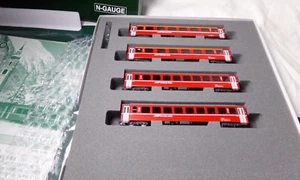 KATO 10-1414 EW 1 Rhatische Bahn EW 1 4 Car Add on Set / N Scale / MIB - Picture 1 of 4