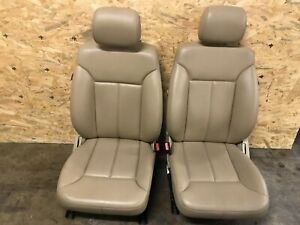 MERCEDES BENZ GL X164 07-12 PAIR FRONT LEFT & RIGHT SIDE HEATED SEAT SEATS BEIGE