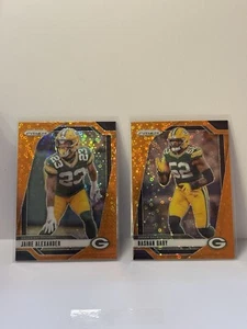 2024 Panini Prizm Rashad Gary, Jaire Alexander Orange Disco Prizm Lot, Packers - Picture 1 of 5