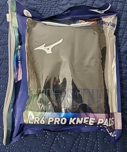 Mizuno Women's LR6 Pro ECO Volleyball Knee Pads, Black, Small - Picture 1 of 6