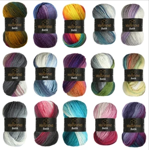Wollbiene Batik Wolle fantastischer Farbverlauf 5x100g Multicolor Strickwolle - Bild 1 von 89