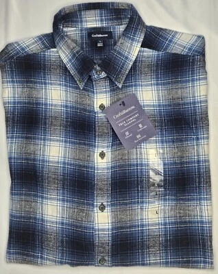Mens Croft & Barrow True Comfort Flannel Long Sleeve Button Up Shirt Large - NWT - Image 1 of 2