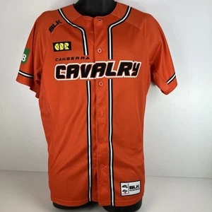 BLK Canberra Cavalry ABL Licensed Player Edition Jersey Mens XS Orange/Black - Picture 1 of 14