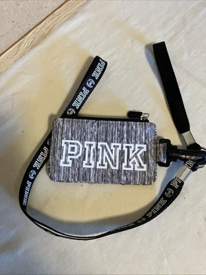 Victoria's Secret Pink Limited Edition Lanyard ID Badge Holder Black & Gray - Image 1 of 4