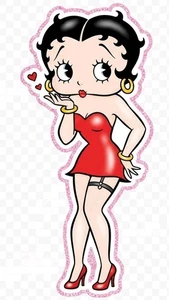 Betty Boop Aufkleber Telefon Laptop - Bild 1 von 1