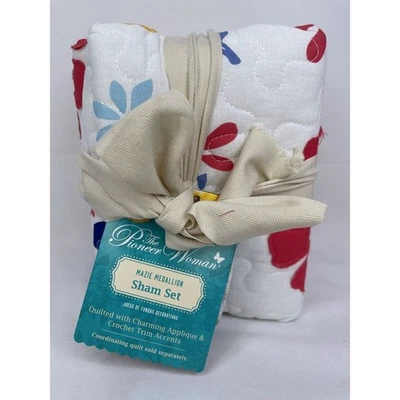 Sham Set  Mazie Medallion Quilted Charming Appliqué The Pioneer Woman - Image 1 of 4