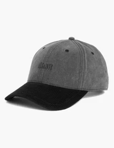 AllSaints Cotton & Corduroy Adjustable Baseball Cap-Gray- NWT - Picture 1 of 4