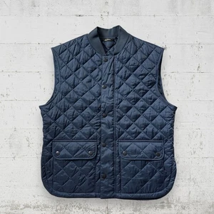 Chaleco Chaleco Barbour Oakwell Para Hombres XL Azul Acolchado Cremallera Completa Chaqueta Sam Heughan - Imagen 1 de 13