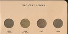 US Coins 2 Cent Piece Complete Set 1864-1872 Lot NO RESERVE!