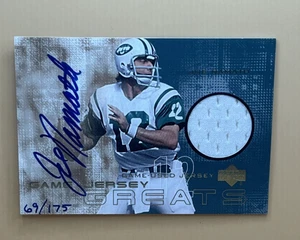 2000 Upper Deck Game Jersey Greats #GJG-JN1 Joe Namath Auto /175 - Picture 1 of 2