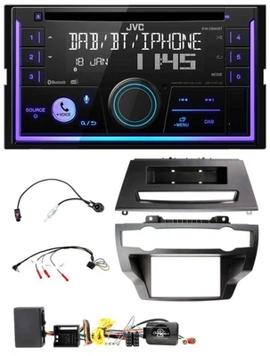 JVC Lenkrad USB 2DIN DAB Bluetooth CD Autoradio für BMW X5 X6 E70 E71 07-13 Vers - Bild 1 von 4