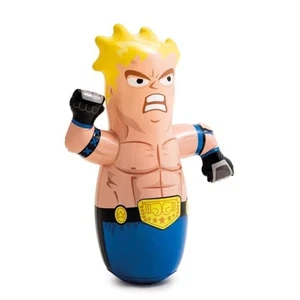Inflatable 3D Bop Bag Toy Boxer Wrestler Multicolor Water Weighted Base 86Cm - Picture 1 of 6