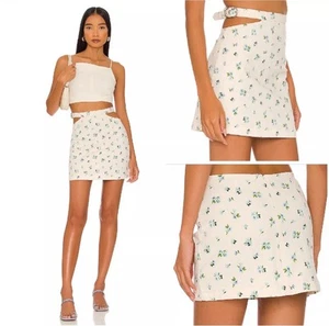 NWT Revolve WeWoreWhat Cut Out Mini Skirt Watercolor Ditsy Size Small - Picture 1 of 4
