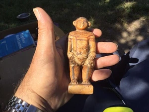 Old Grand Tour Egyptian Pottery Painted Servant Figure No Reserve - Picture 1 of 8