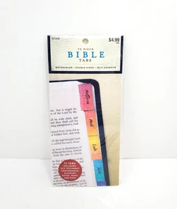 Bible Tabs: 72 Piece Watercolor Double-Sided Self-Adhesive NEW 1577436 - Picture 1 of 2