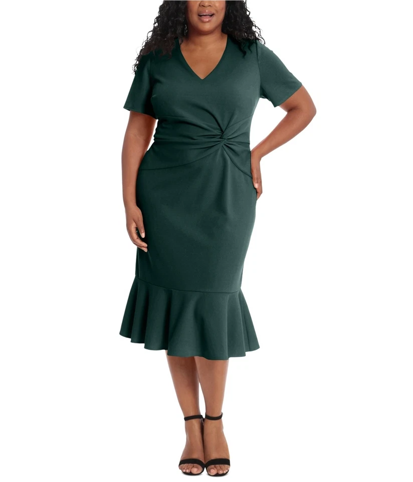 Vestido de buceo para mujer LONDON TIMES frente torcido Foto 1 de 1