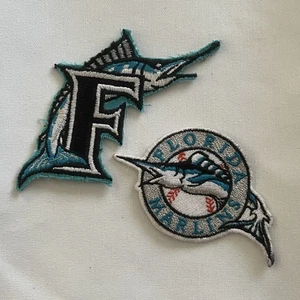 Florida Marlins Aufnäher - 2 Stück Vintage Patches - Bild 1 von 5