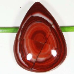 74.35 Cts Natural Red Eye Agate Pear Cabochon 30x41x8 mm Loose Gemstone Ce949