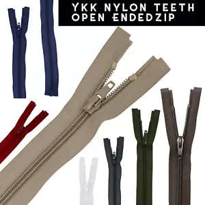 Cremalleras abiertas YKK con dientes de nailon cremallera deslizante para bolsos carteras abrigos - Imagen 1 de 44