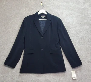 Sunny Names Blazer Jacket Womens 10 Black Single Breasted Peak Lapel Long Sleeve - Picture 1 of 9