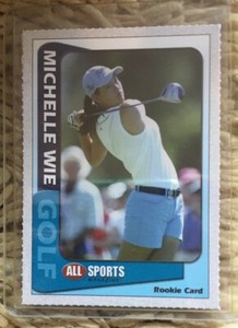 2003 Michelle Wie All Sports Magazine Rookie Trading Card.