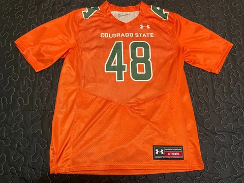 Under Armour Alt Orange Colorado State #48 Football Jersey  Mens Medium M Cover