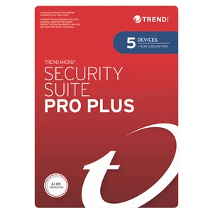 Trend Micro Security Suite Pro Plus - 5 Device 1 Year 9337694085763 - Picture 1 of 1