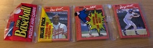 1990 Donruss Rack Pack Ron Gant Braves Jim Abbott Angels George Brett Royals
