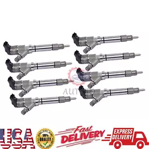 8PCS Fuel Injectors For Bosch Chevy GMC Duramax LBZ Hummer 6.6L 06-07 0445120042 - Picture 1 of 12