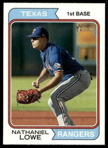 2023 Topps Heritage #104 Nathaniel Lowe Texas Rangers - Picture 1 of 2