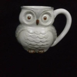 Tazza Gufo Grigio Peek A Boo Baby Owl Inside World Market - Foto 1 di 6