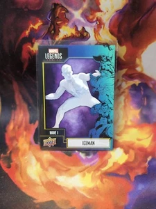 Upper Deck Marvel Legends Wave 1 2021 ICEMAN #12 exclusivo de GameStop casi nuevo raro difícil de encontrar - Imagen 1 de 2