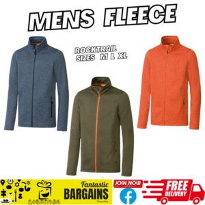 Herren Rocktrail weich warm Vliesjacke innen gebürstet Qualität khakiblau orange - Bild 1 von 13