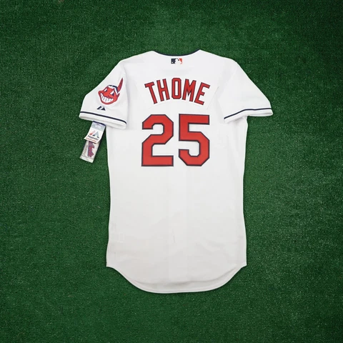 Jim Thome Cleveland Indians Authentic On-Field Home White Jersey Cover