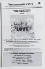 THE BEATLES ■ Bon EMI #7571 ■ LOVE ┴ Promo French Plan Strategy